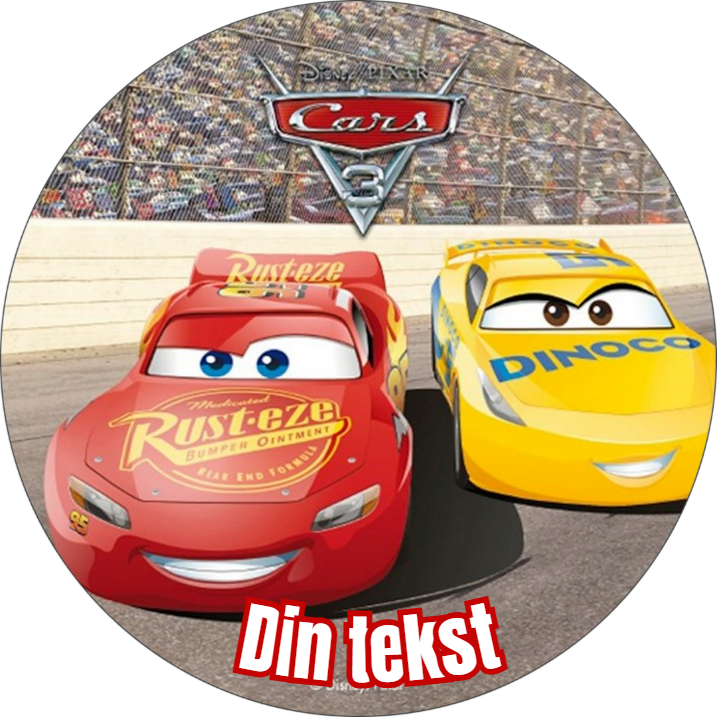 Biler 3 spiselig kakebilde