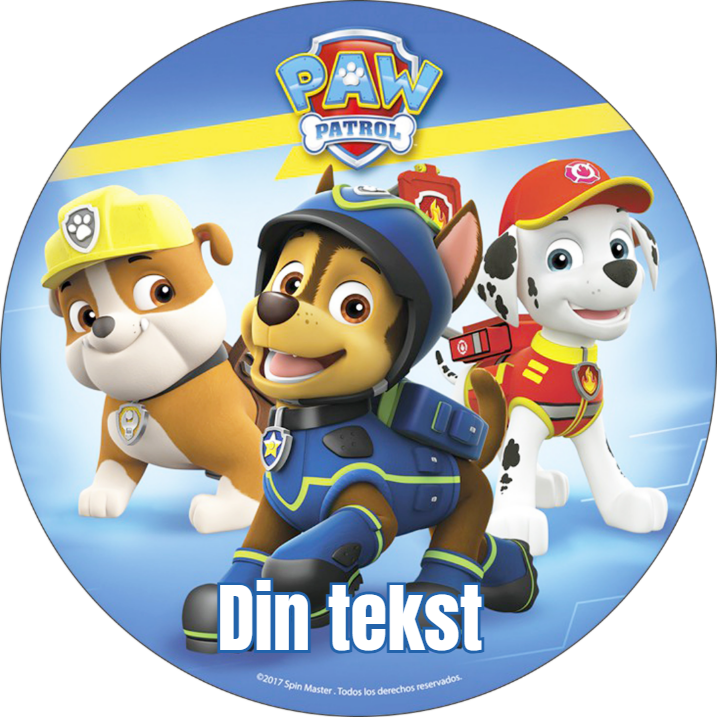 Paw patrol 2 spiselig kakebilde