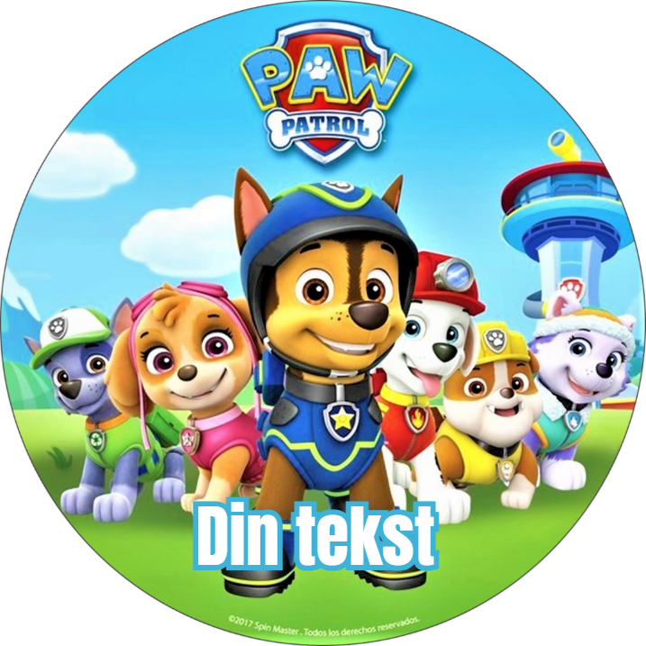 Paw patrol 1 spiselig kakebilde