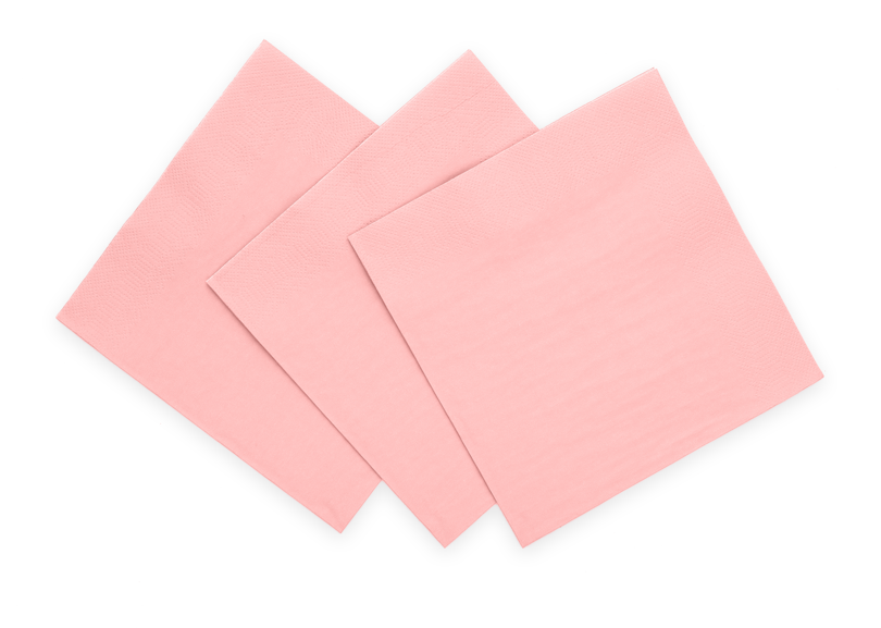 Servietter, Pink, 20 stk.