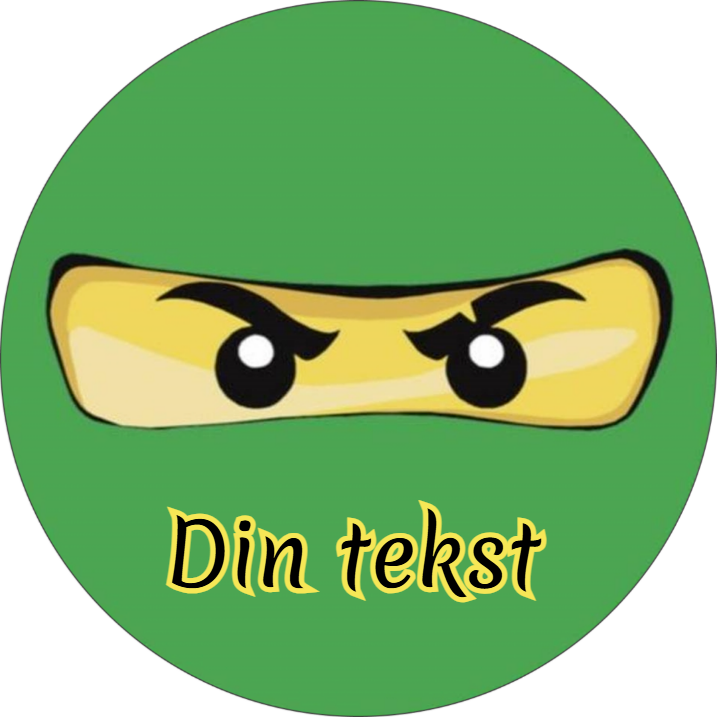 Grønn Ninja spiselig kakebilde