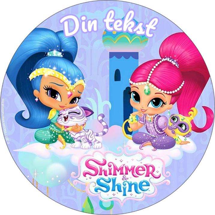 Shimmer and Shine spiselig kakebilde