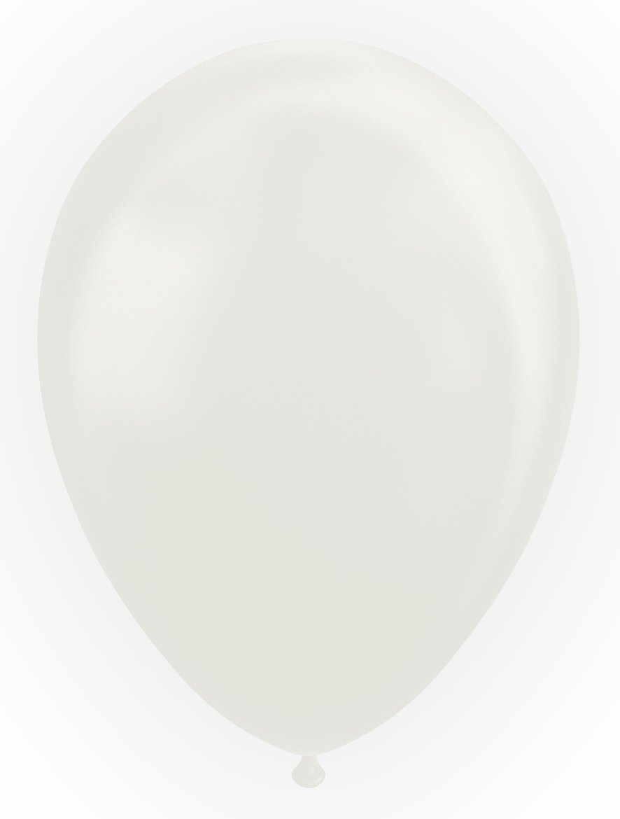 Ballonger, Pearl white, 10 stk