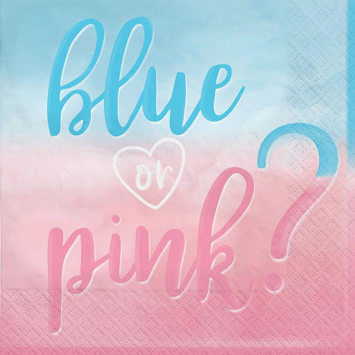Blue or Pink servietter, 20 stk
