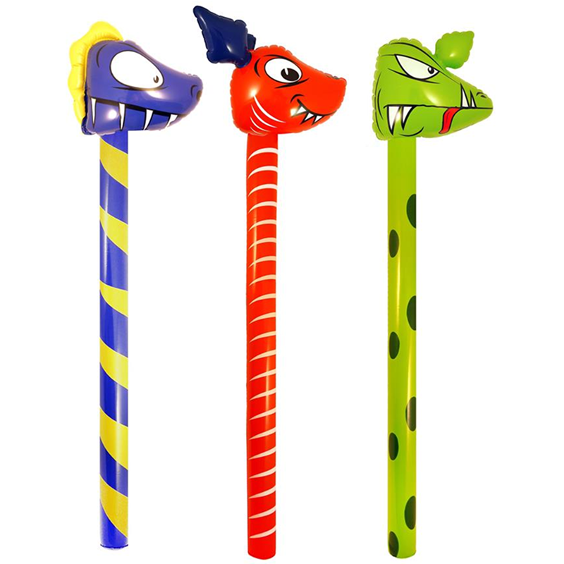 Oppblåsbare Dinosaur Pinner, pr stk