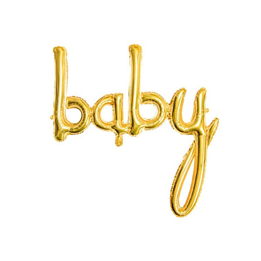 Baby Folieballong, Gull, 119cm