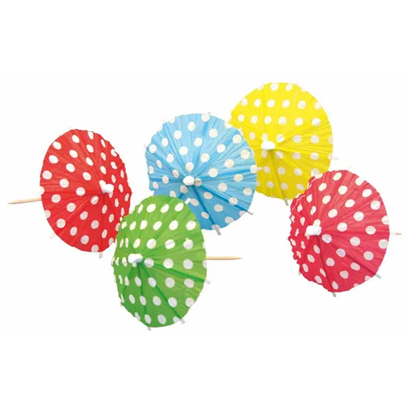 Sommer Paraply Drink Pinner, 10 stk