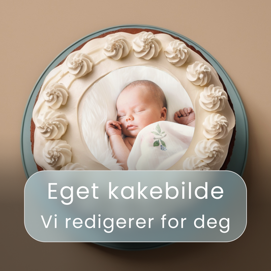 Eget kakebilde - Vi redigerer for deg!