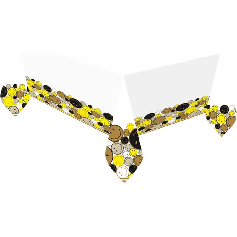 Smiley Face Bordduk, 120x180cm