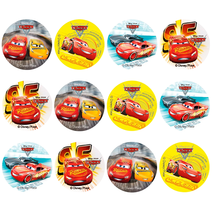 Cars, Muffinsbilder 12 stk