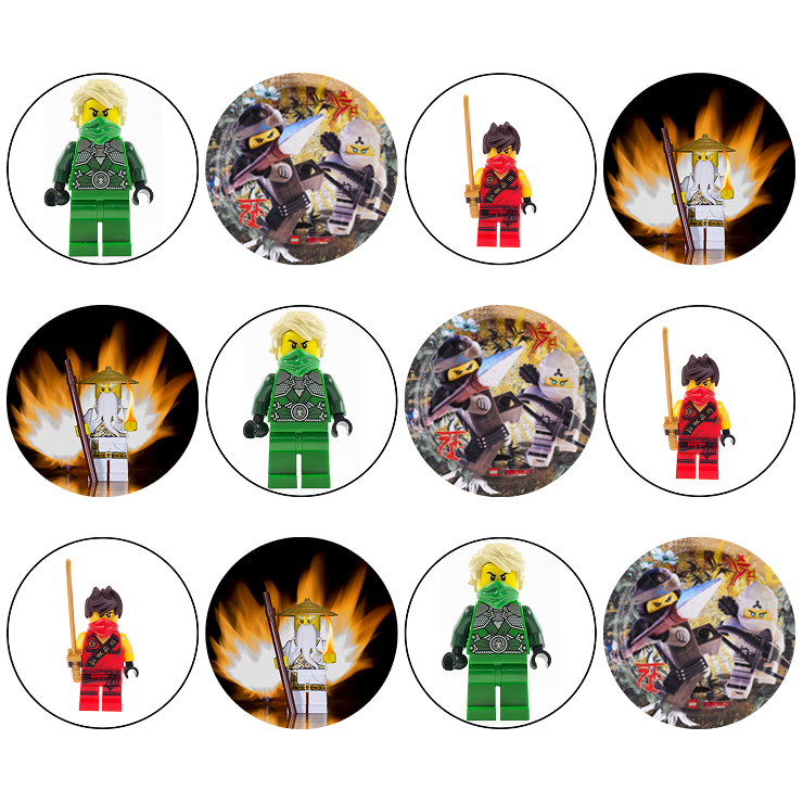 Ninjago, Muffinsbilder 12 stk