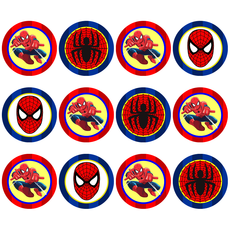 Spiderman, Muffinsbilder 12 stk