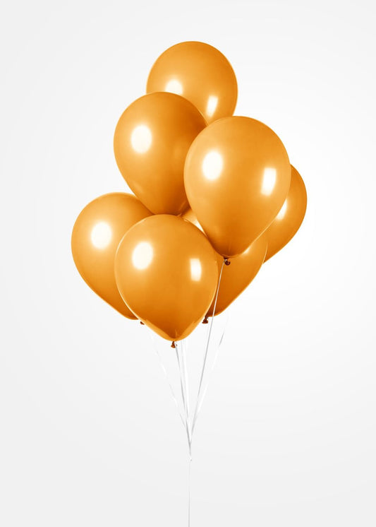 Ballonger, Orange, 10 stk.