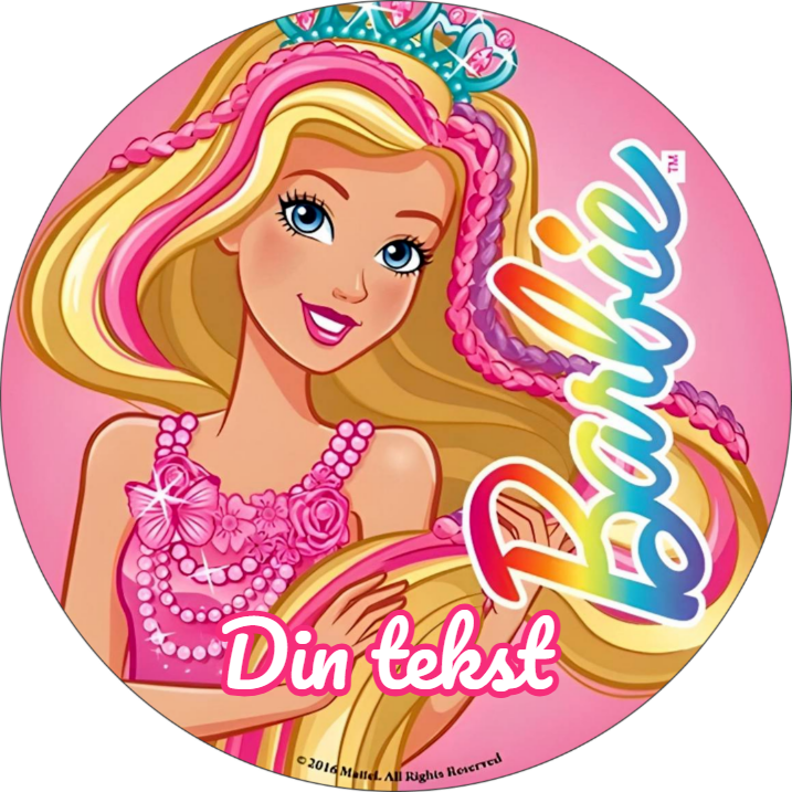 Barbie 3 spiselig kakebilde