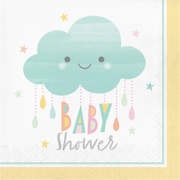 Baby Shower Gutt Servietter, 16 stk