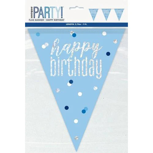 Blå og Sølv, Happy Birthday Banner