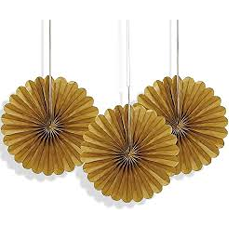 Brun Mini Puff Decor, 15 cm, 3stk.