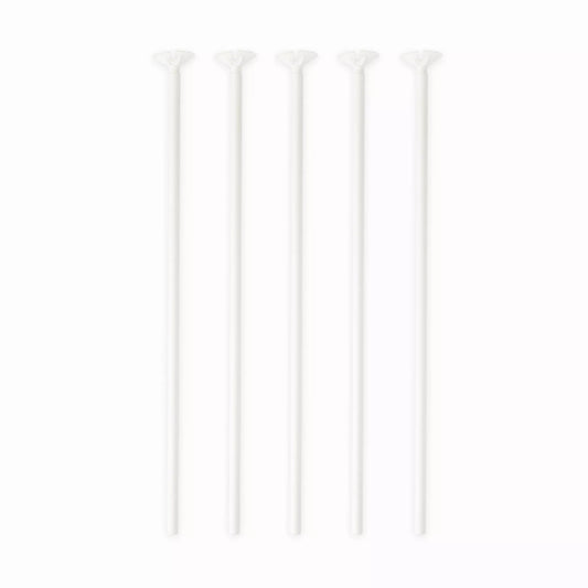 Hvite Ballongpinner, 10 stk