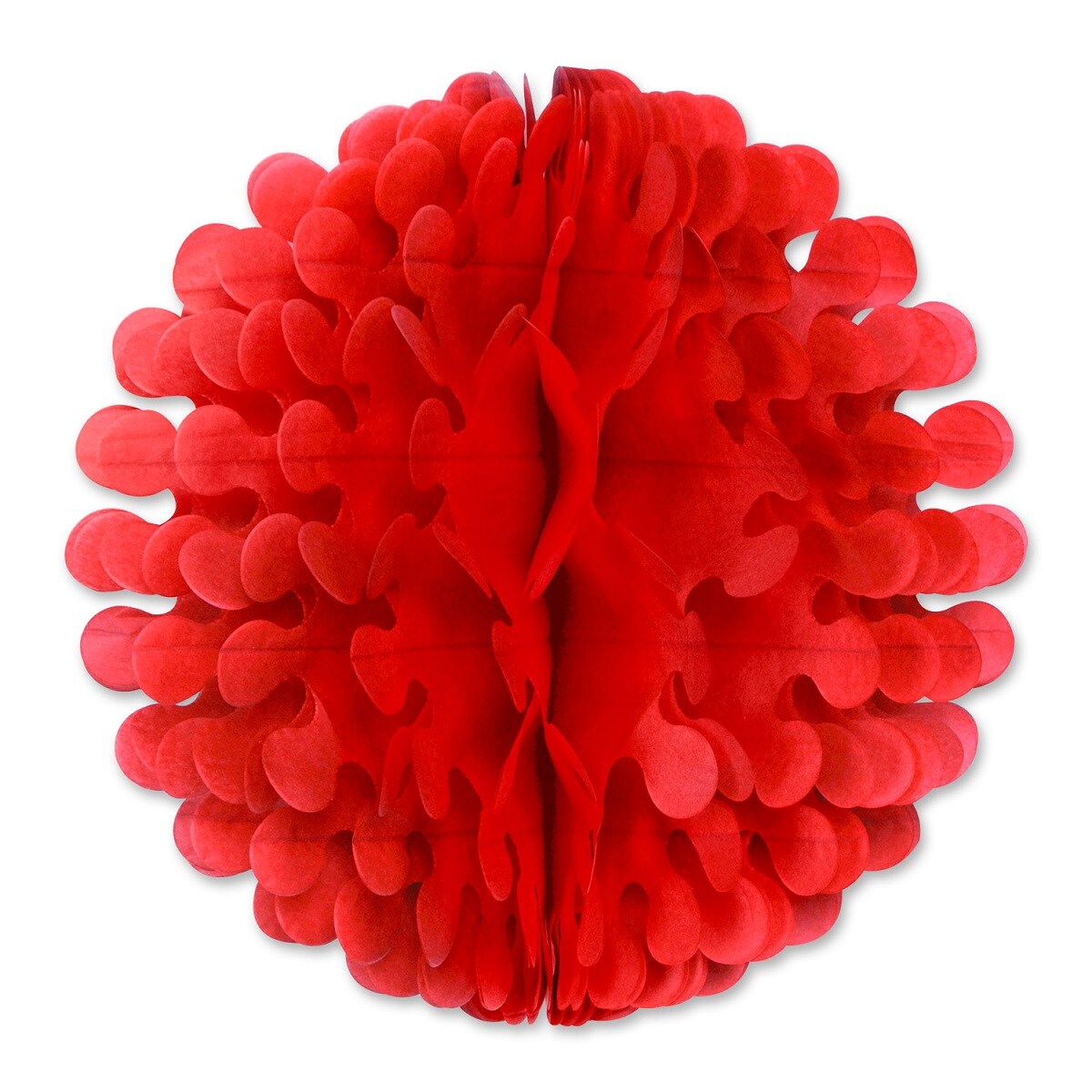 Flagrende Ball Dekor, 30 cm, Rød