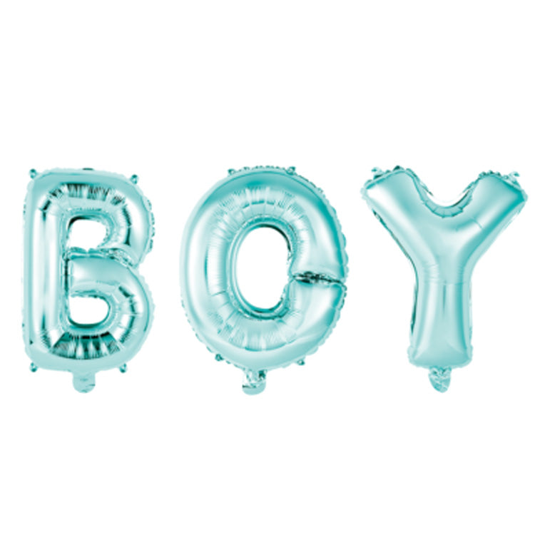 BOY Folieballong, Baby Blå, 41cm