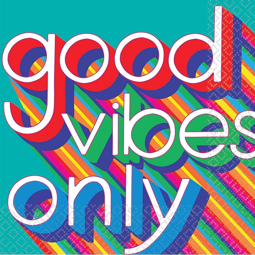 good vibes only servietter, 20 stk