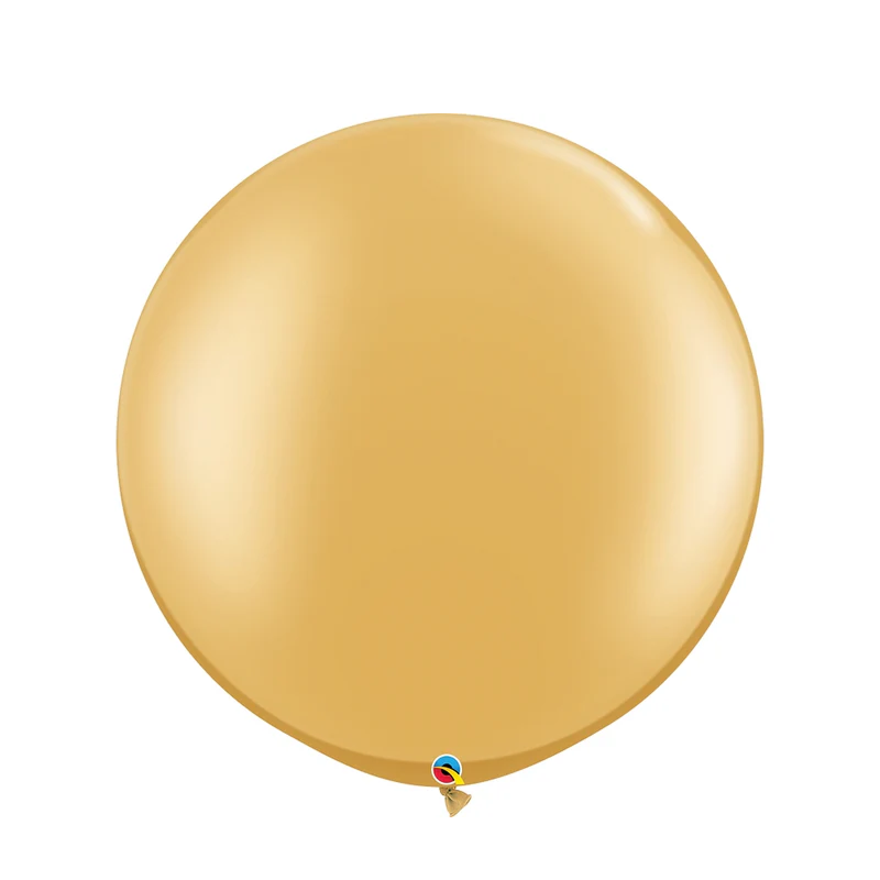 Mega Ballong Latex, Gull, 2 stk