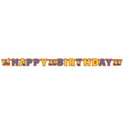 Minions, Happy Birthday banner