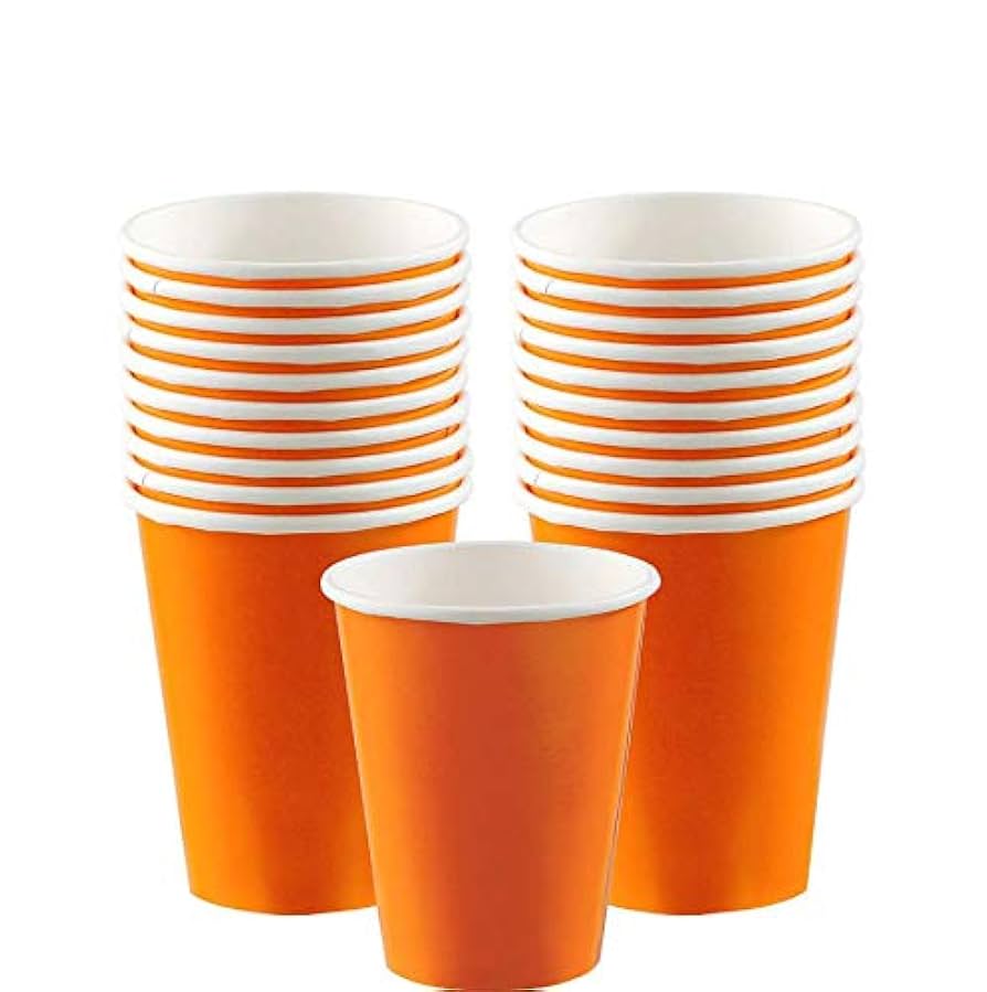 Oransje Pappkopper, 8 stk