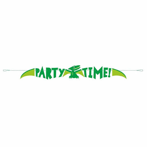 Dinosaur Party Time! Banner