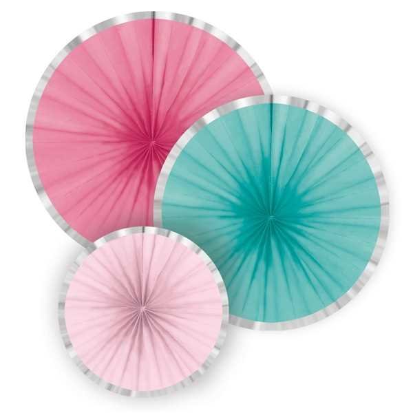 Papir Vifter Dekorasjon, 3 stk