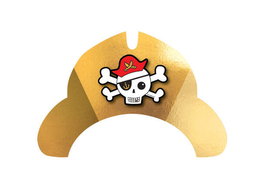 Sjørøver Papirhatter, 8 stk