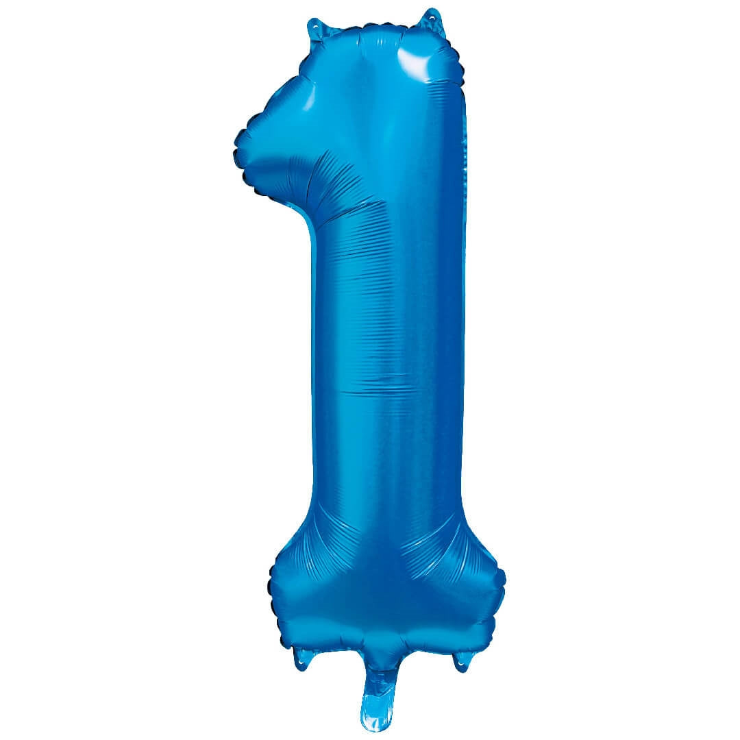 Blå Tallballonger, 86 cm