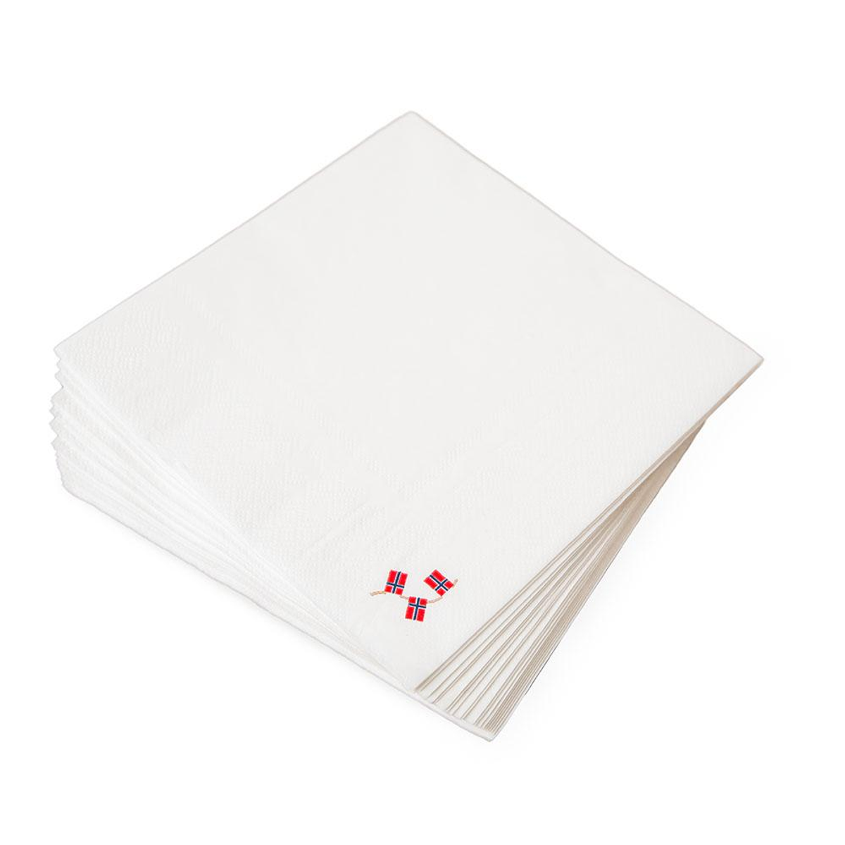 Norgesflagg, Servietter 20 stk