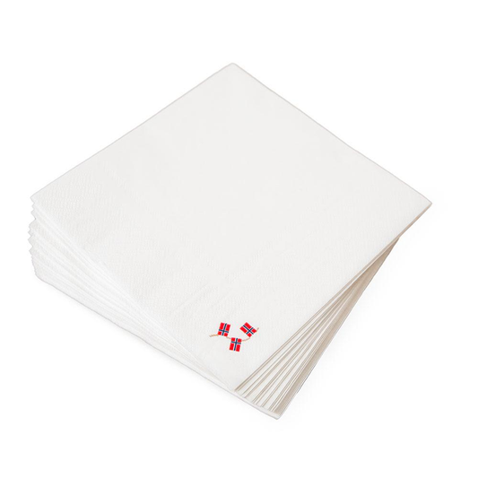 Norgesflagg, Servietter 20 stk