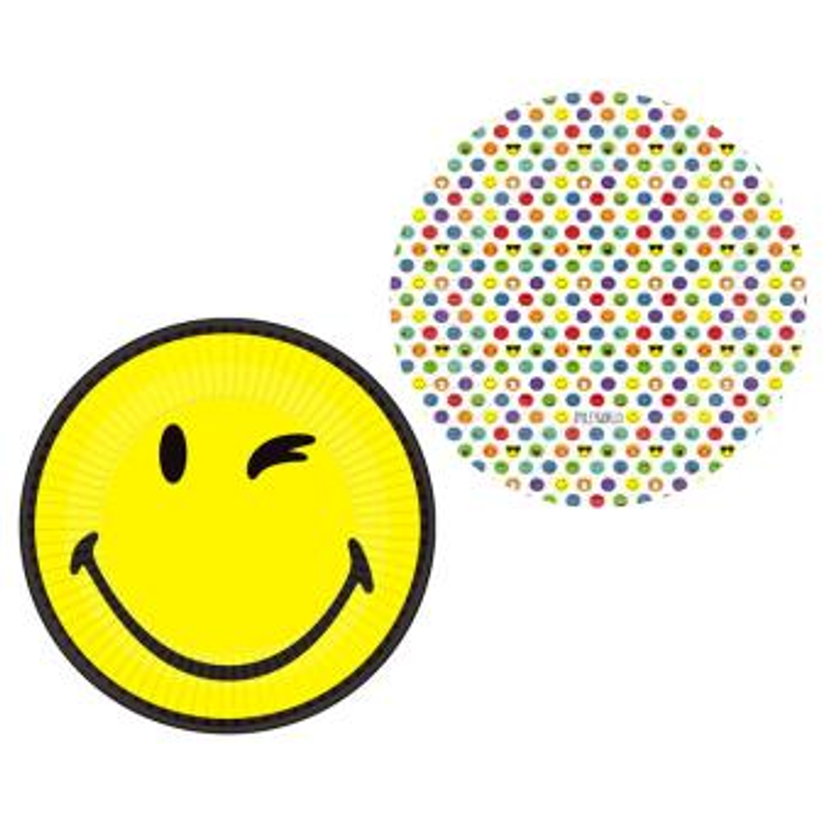 Emoji Smileyworld, tallerken 8stk