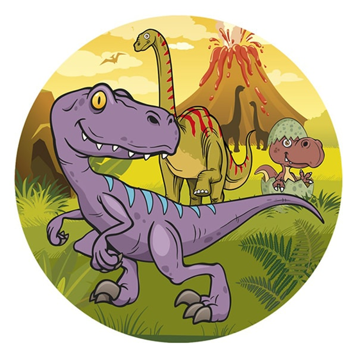 Dinosaur Kakebilde, 20 cm