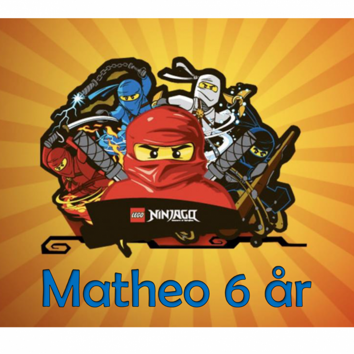 bursdag fest ninjago fødselsdag barnebursdag ninja