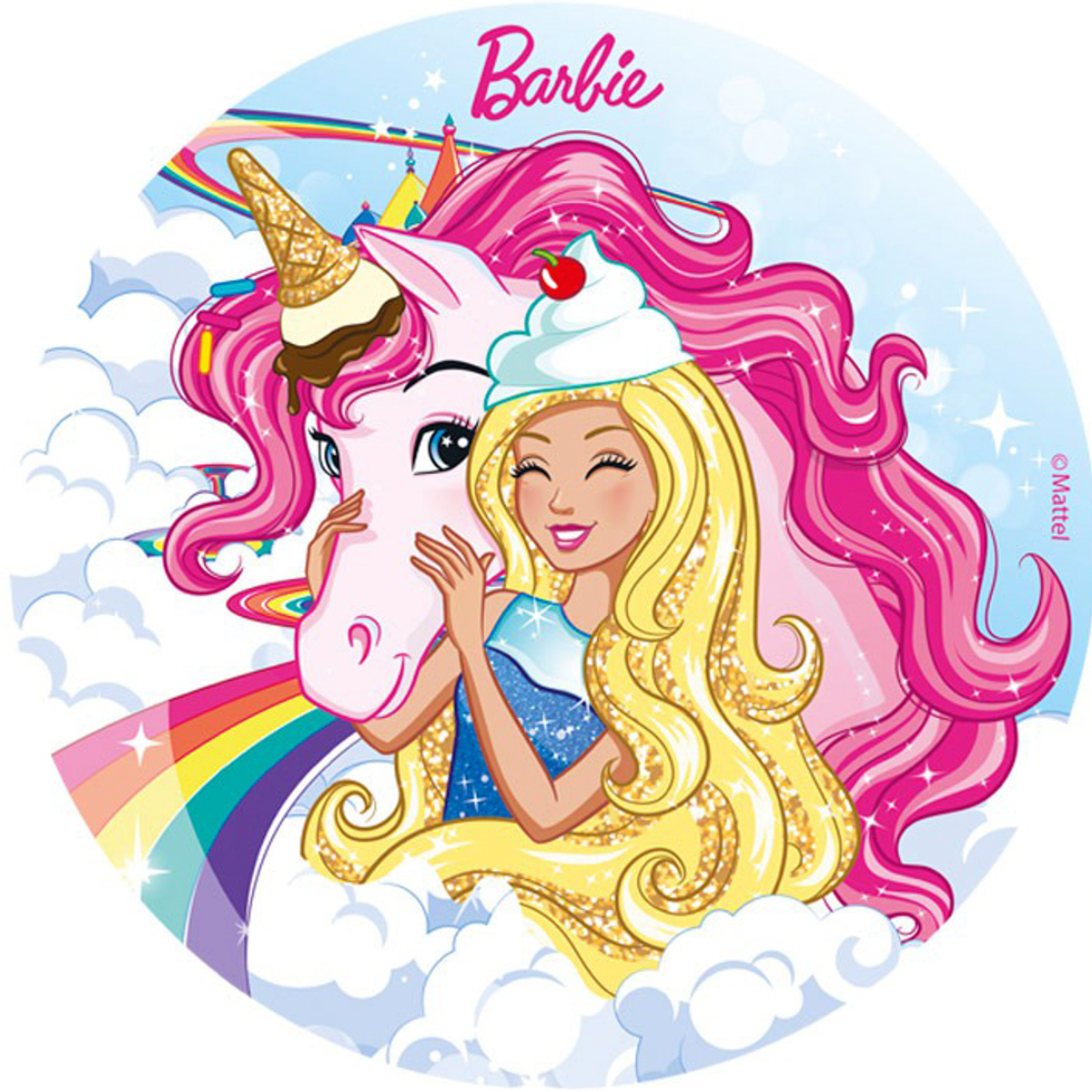 Barbie, Kakebilde, 20 cm