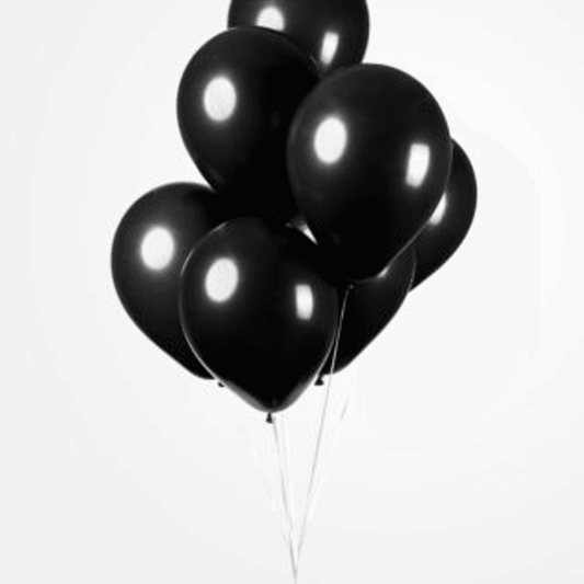 Ballonger, Svart, 10 stk