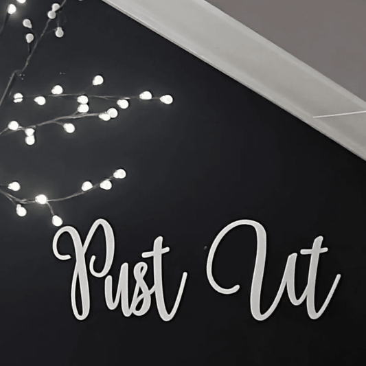 Veggdekor, valgfri tekst