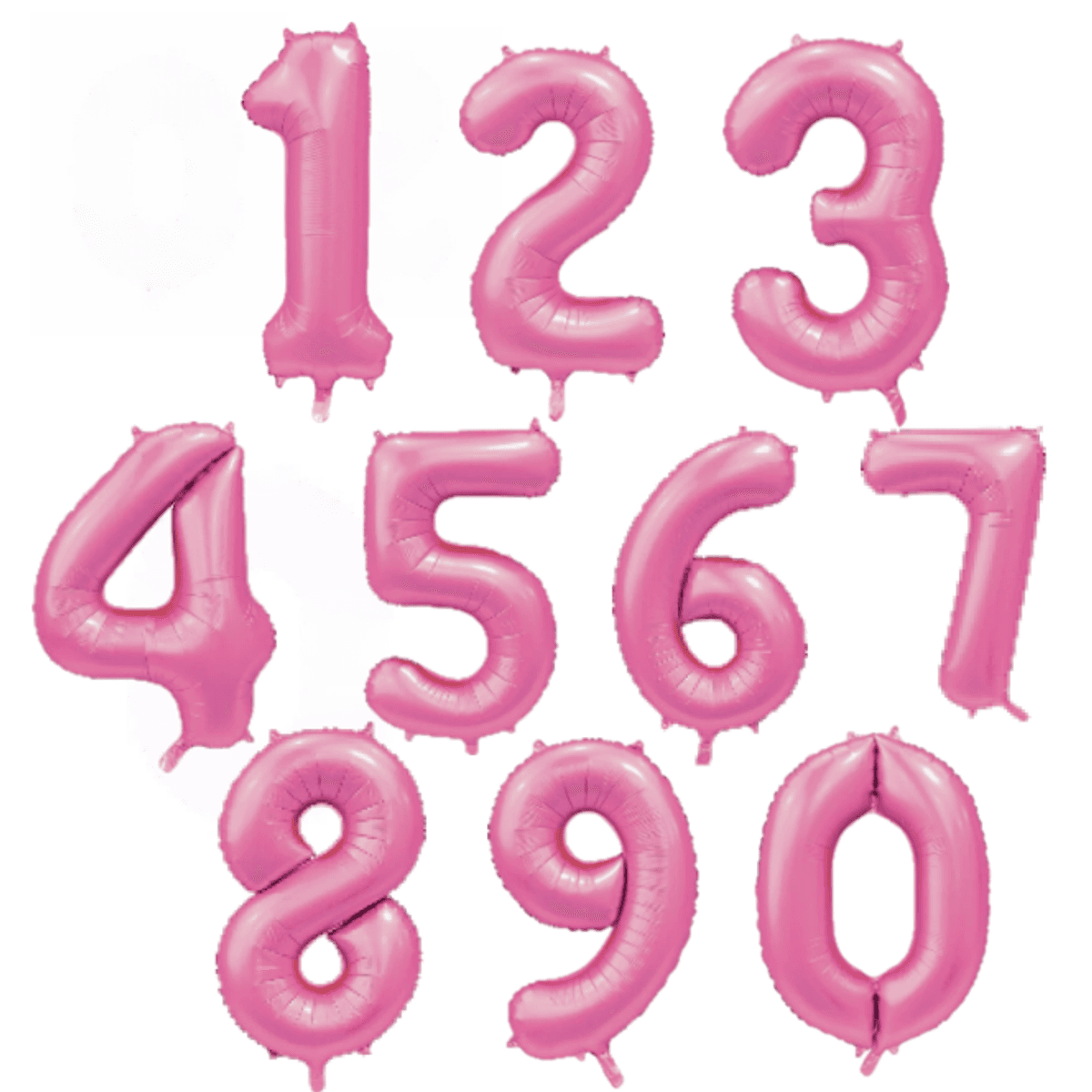 Satin Rosa Tallballonger 86 cm