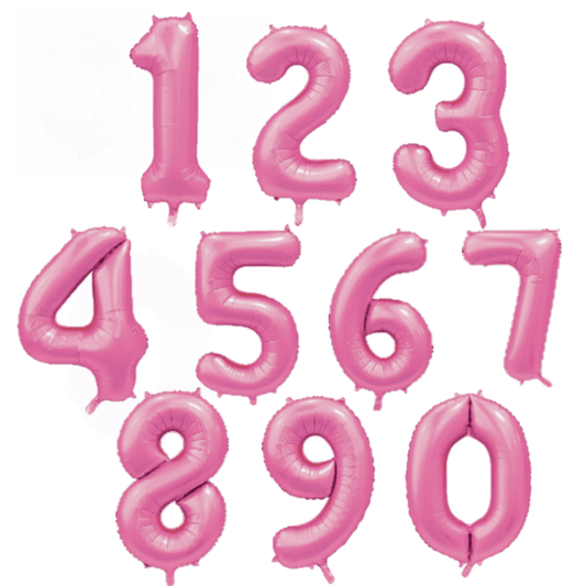 Satin Rosa Tallballonger 86 cm