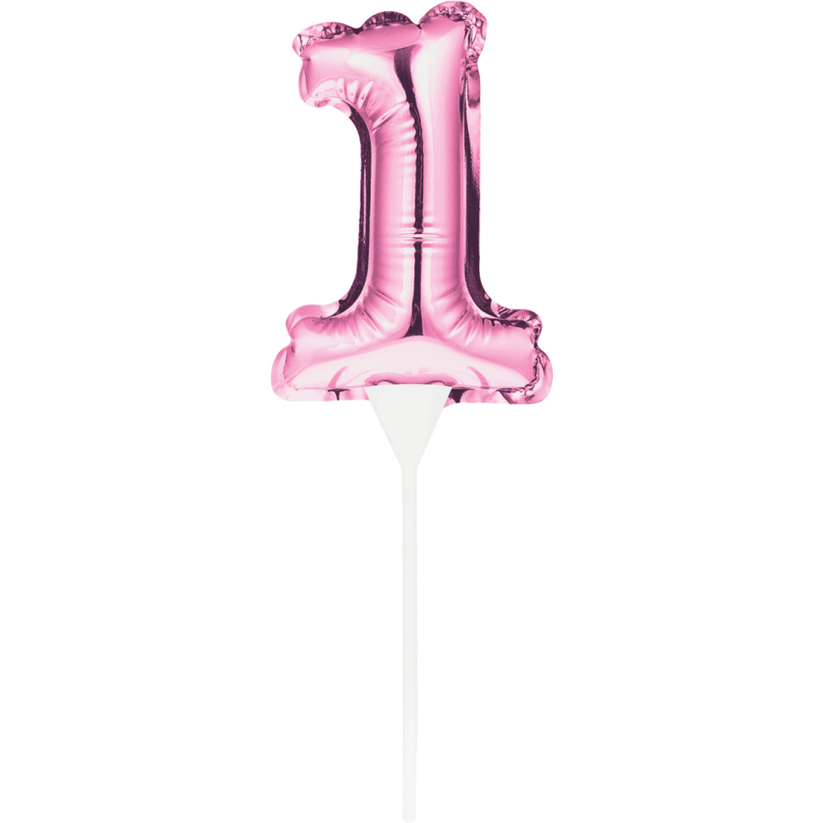 Caketopper Ballong 1 år, Rosa