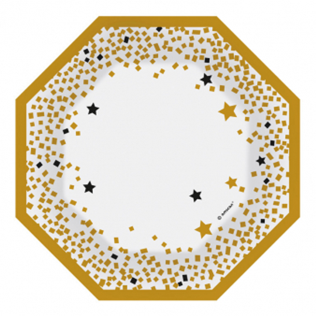 Elegante Asjetter, Gull Stjerner, 6 stk