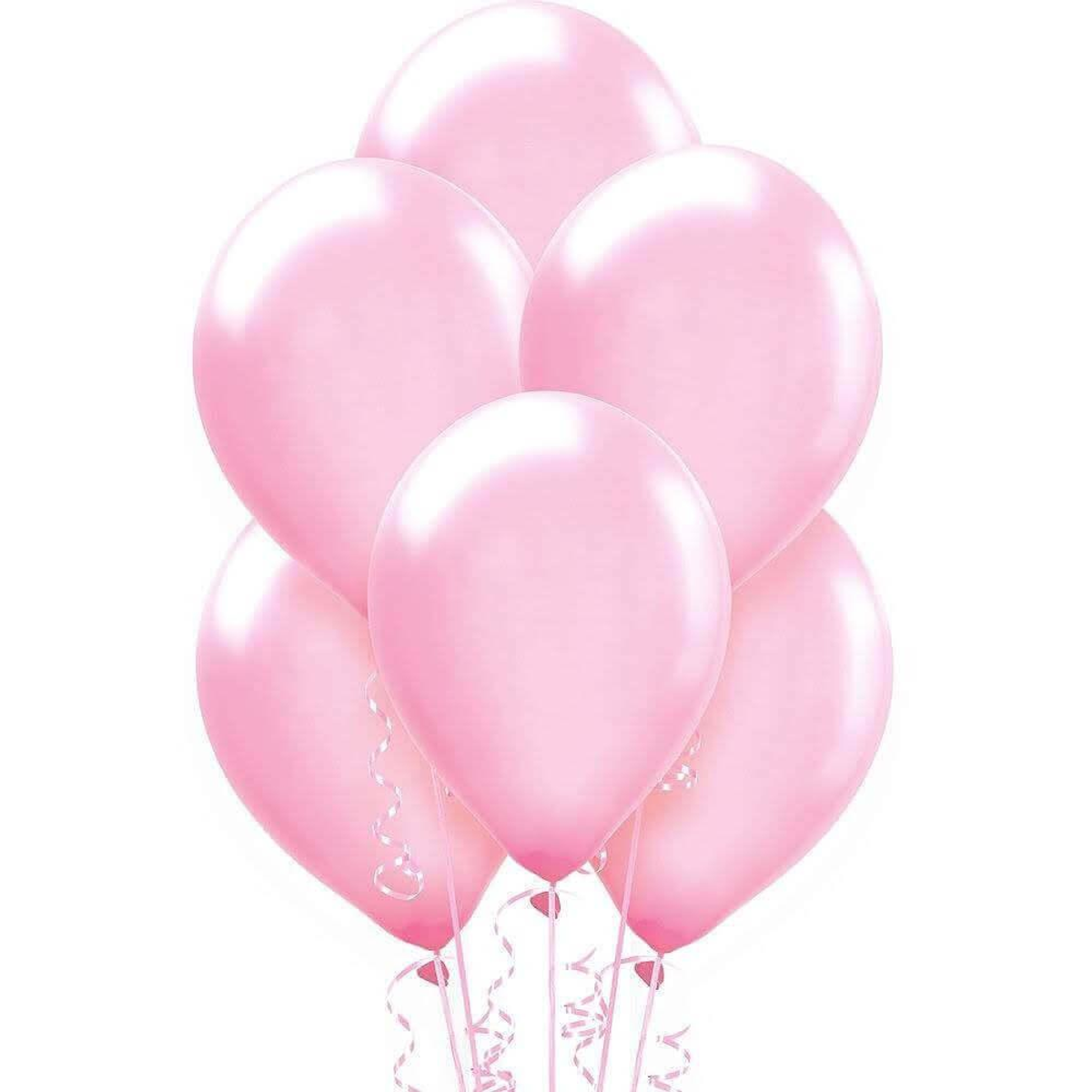 Ballonger, Pearl Pink, 10 stk
