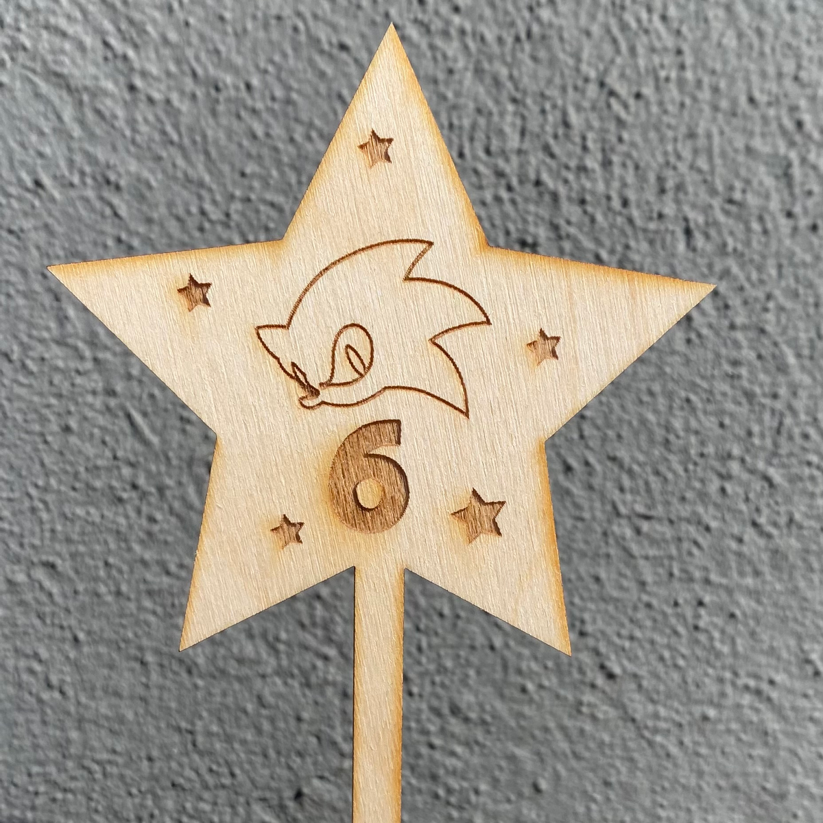 Sonic Stjernekaketopper Valgfritt Tall