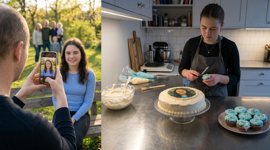 Kake med eget bilde - spiselig kakebilde