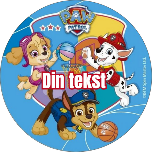 Paw patrol 6 spiselig kakebilde