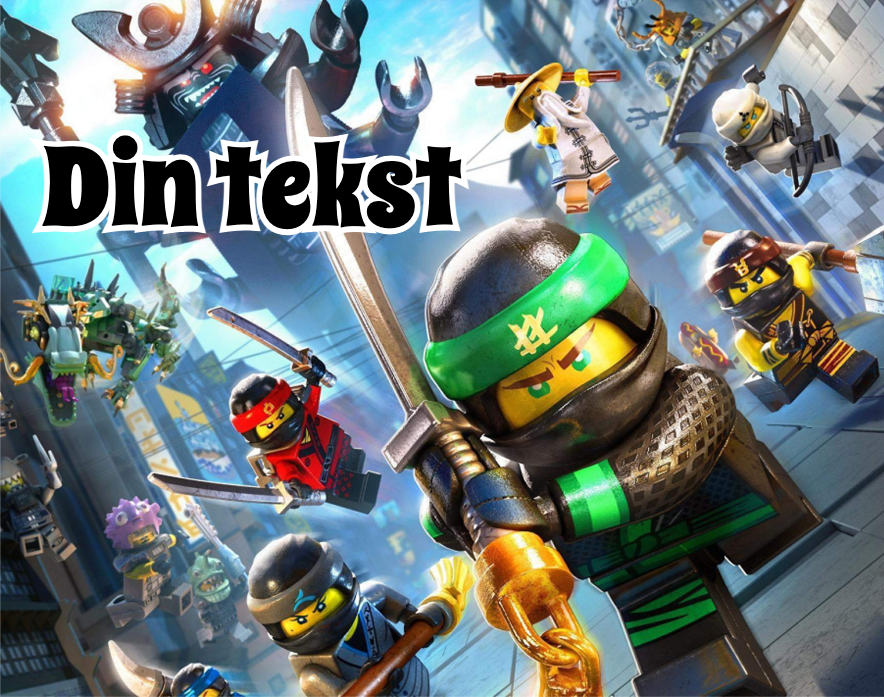 Ninjago Kakebilde Spiselig Firkantet A4/A5