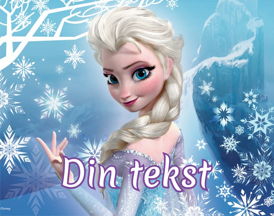 Frost Elsa Kakebilde Spiselig Firkantet A4/A5